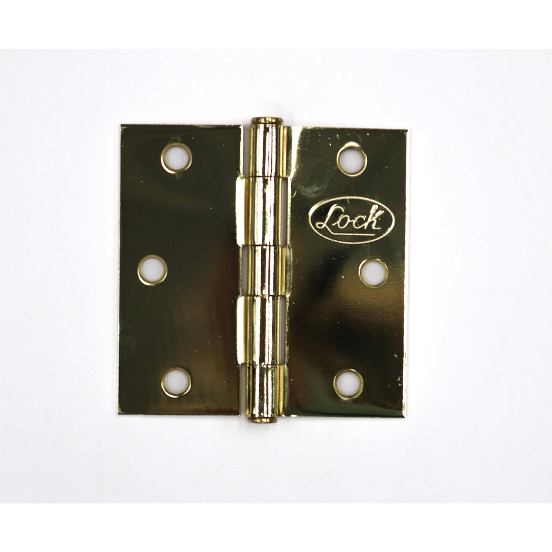 BISAGRA CUADRADA LATON BRILLANTE DE 3 1/2 X 3 1/2