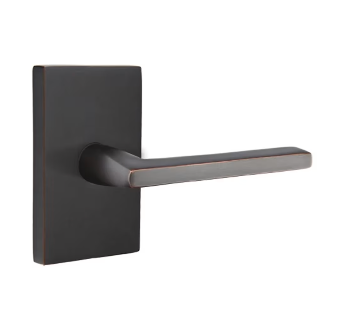 Cerradura de Baño con Manija Helios ORB Emtek 5212US10B DER