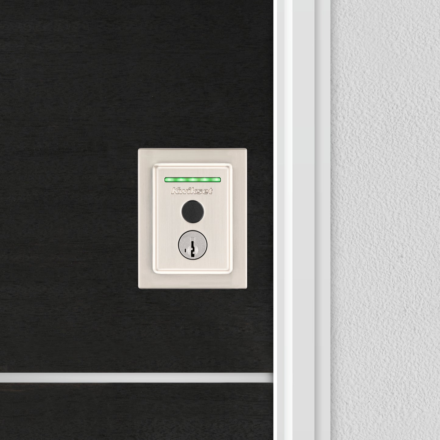 CERROJO DIGITAL CON HUELLA HALO KWIKSET NIQUEL SATIN